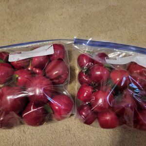 2 bags of Apple Ornaments